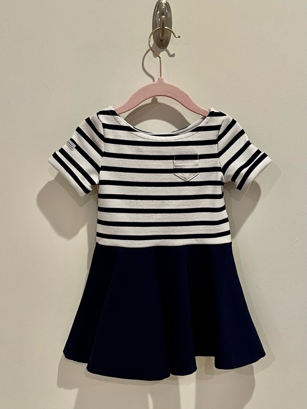 Polo Ralph Lauren navy and white striped dress - Sz. 2/2T